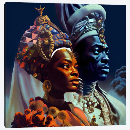 African Royalty XV Canvas Print #DGW6} by Digital Wild Art Canvas Artwork