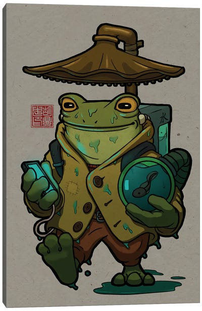 The Sprog And His Brog Canvas Art Print - Dingzhong Hu