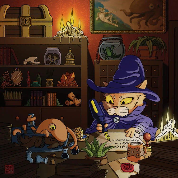 Late Night Pencraft by Dingzhong Hu wall art