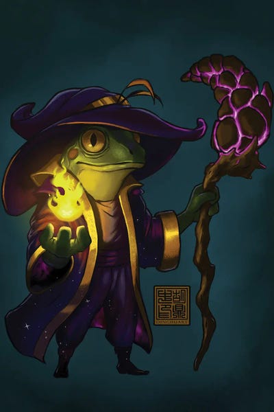 Wizard Frog by Dingzhong Hu gallery poster