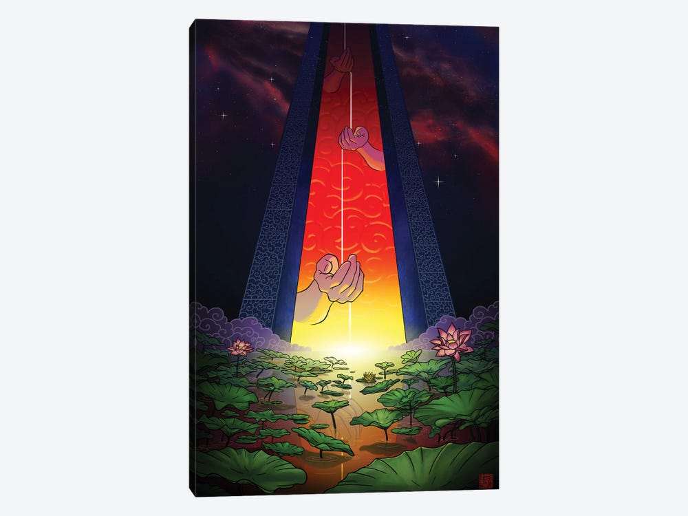 The Gates Of Dawn by Dingzhong Hu 1-piece Canvas Art