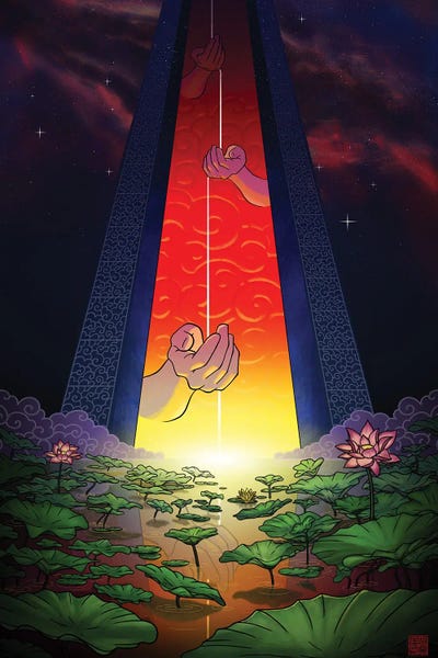 Water Lilies: The Gates Of Dawn by Dingzhong Hu