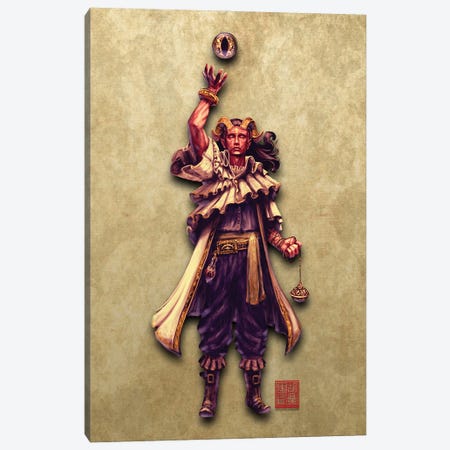 Divination Wizard Canvas Print #DGZ31} by Dingzhong Hu Art Print