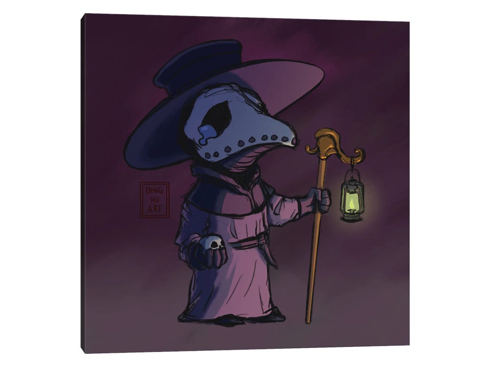 Plague Doctor Couple Poster for Sale by vblue-art
