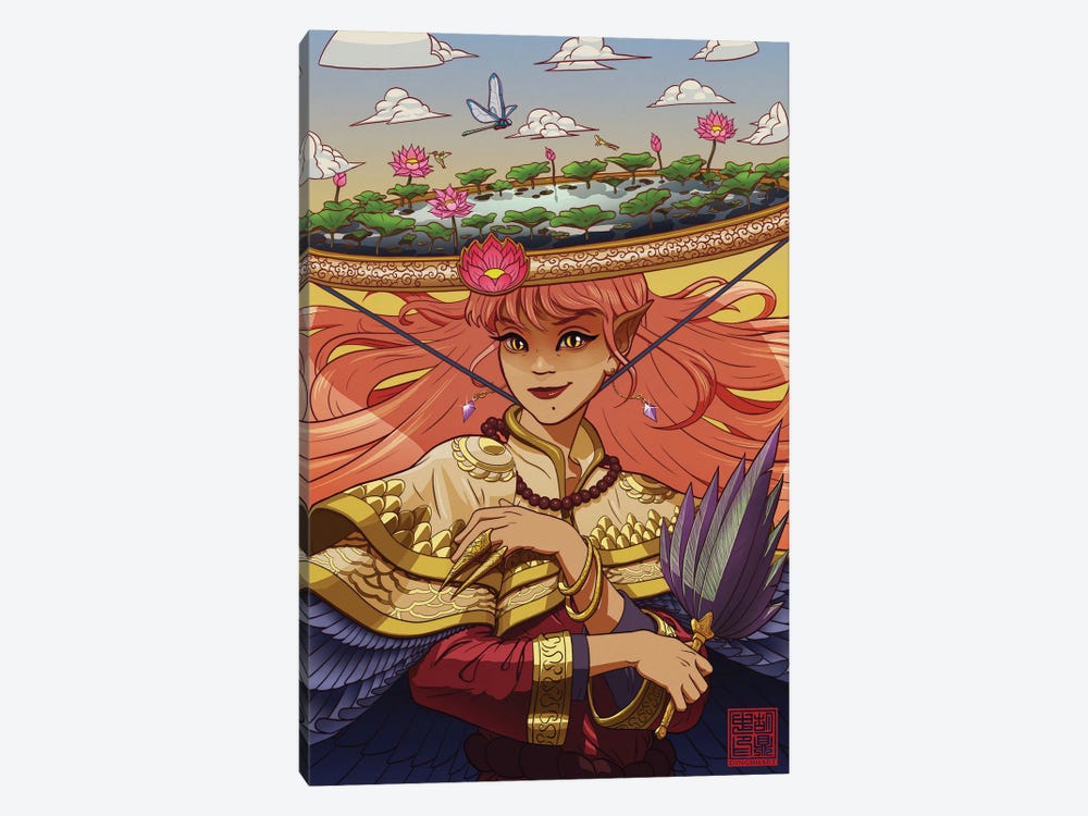 Sovereign Of The Fae by Dingzhong Hu 1-piece Canvas Art Print