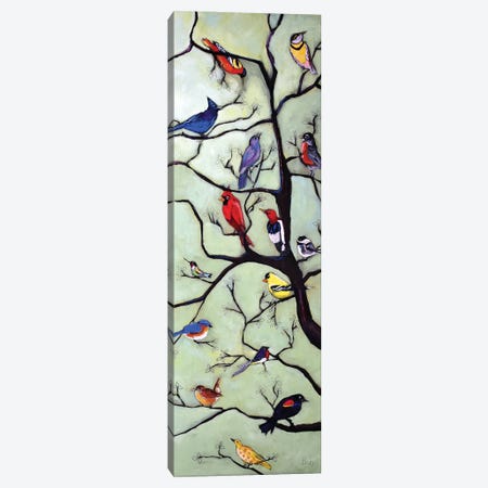Birds In The Tree Canvas Print #DHD100} by David Hinds Canvas Art