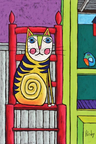 Orange Cats: Cat In The Chair II by David Hinds