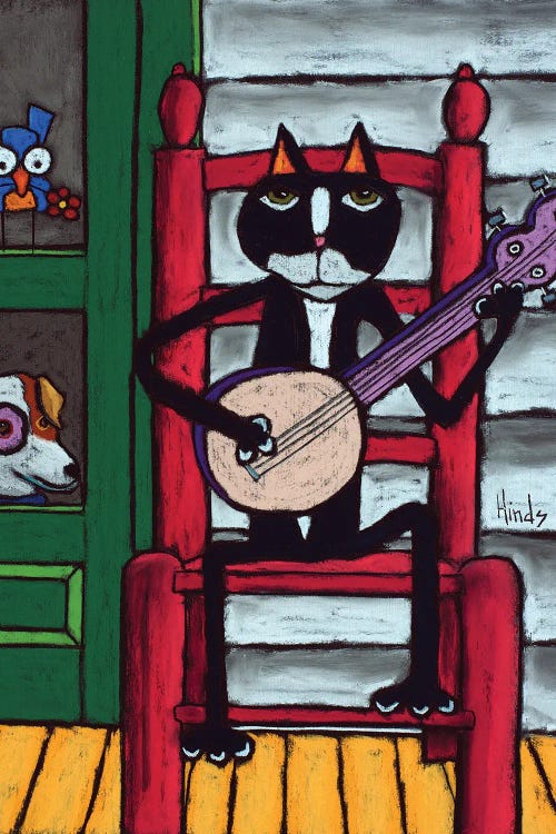 Cat In The Chair III by David Hinds wall art