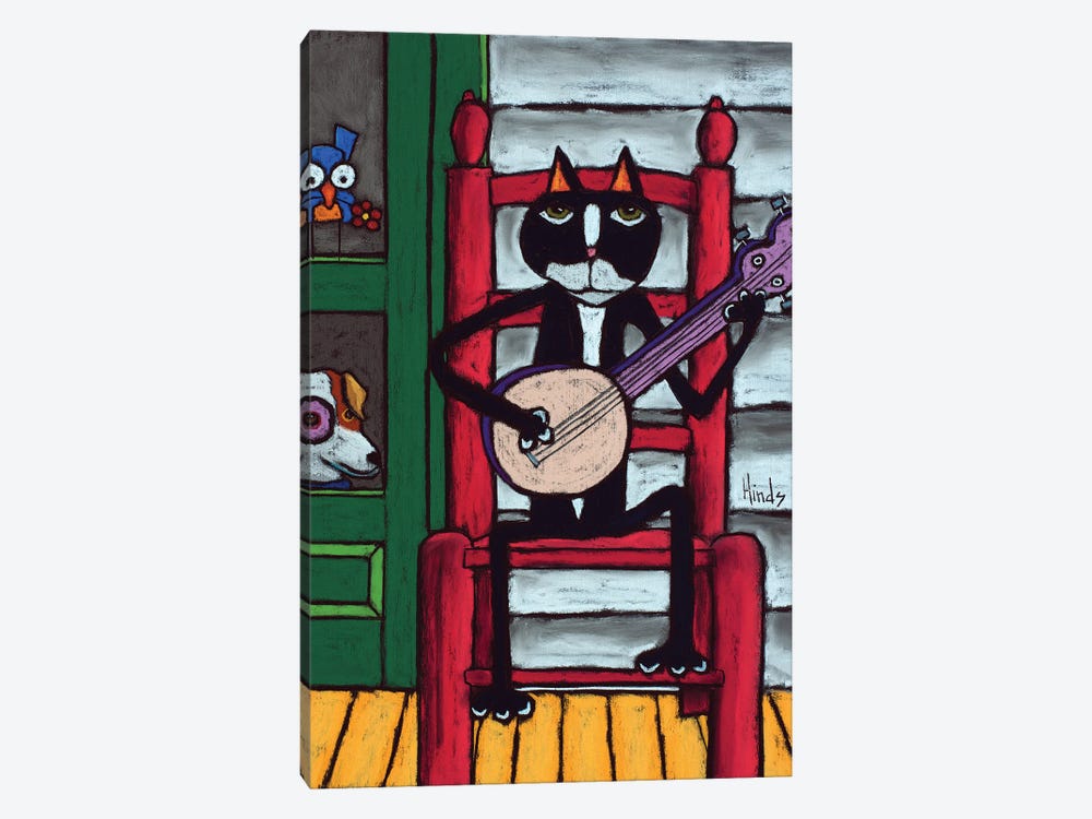 Cat In The Chair III by David Hinds 1-piece Canvas Wall Art