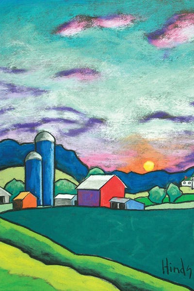 Farmscape by David Hinds canvas print