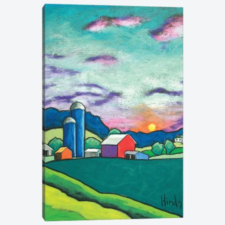 Farmscape Canvas Print #DHD111} by David Hinds Canvas Art Print