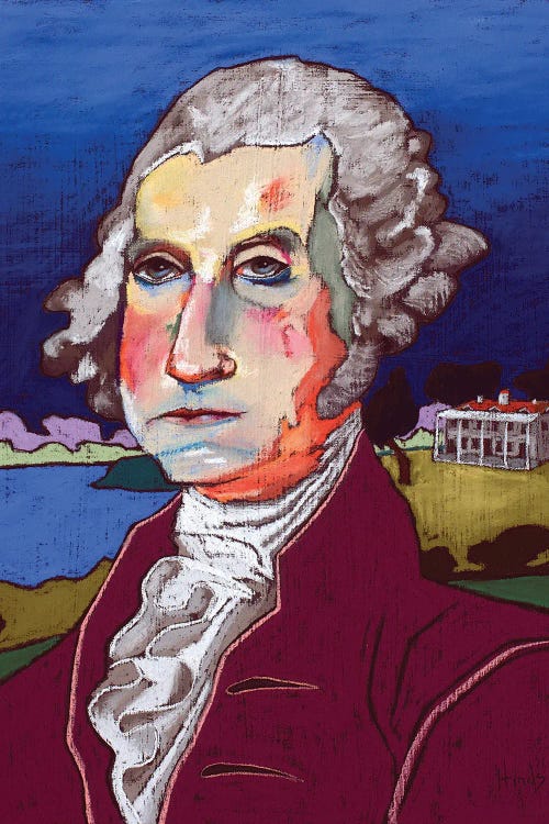 George Washington Portrait by David Hinds wall art