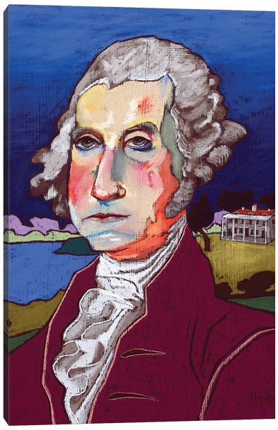 George Washington Portrait Canvas Art Print - David Hinds