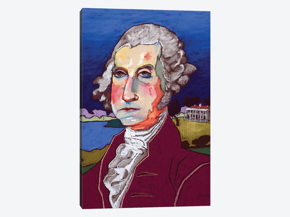 George Washington Portrait by David Hinds 1-piece Canvas Artwork