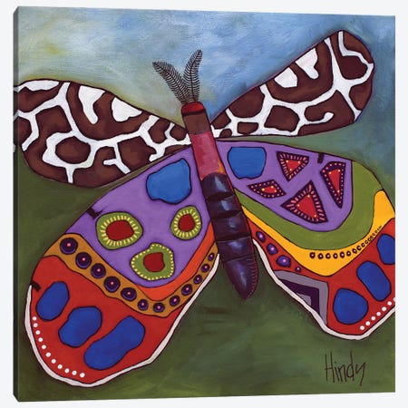 Groovy Butterfly Canvas Print #DHD119} by David Hinds Canvas Art Print
