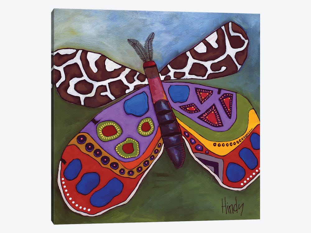 Groovy Butterfly by David Hinds 1-piece Canvas Artwork