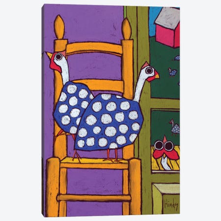 Guinea In The Chair Canvas Print #DHD120} by David Hinds Canvas Artwork