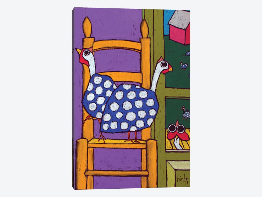 Guinea In The Chair by David Hinds 1-piece Canvas Wall Art