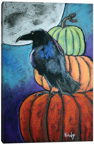Harvest Moon Canvas Art Print - Raven Art