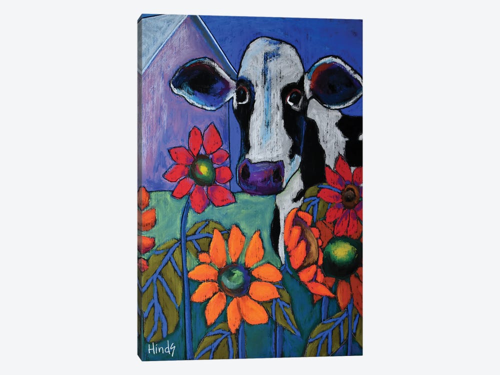 In The Flowers by David Hinds 1-piece Canvas Print