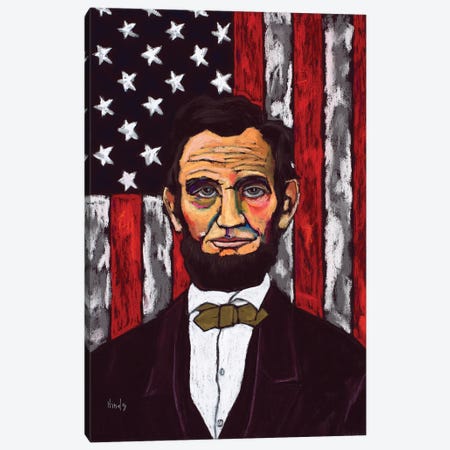 Lincoln's Flag Canvas Print #DHD131} by David Hinds Canvas Print