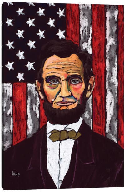 Lincoln's Flag Canvas Art Print - Abraham Lincoln