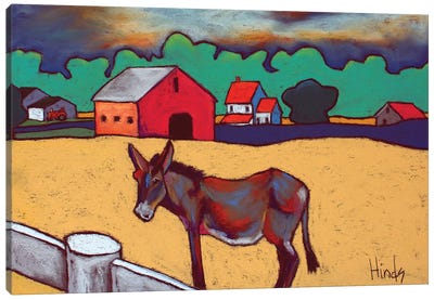 Lonely Heart Canvas Art Print - Donkey Art