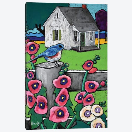 Mr Bluebird Canvas Print #DHD139} by David Hinds Art Print