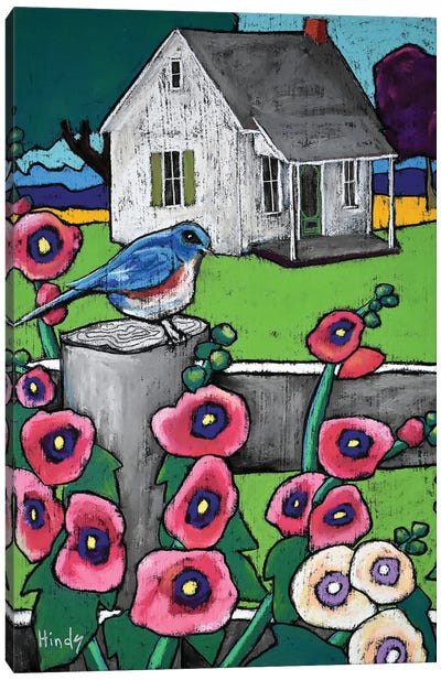 Mr Bluebird Canvas Art Print - David Hinds