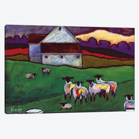 Sheep Canvas Print #DHD141} by David Hinds Canvas Art
