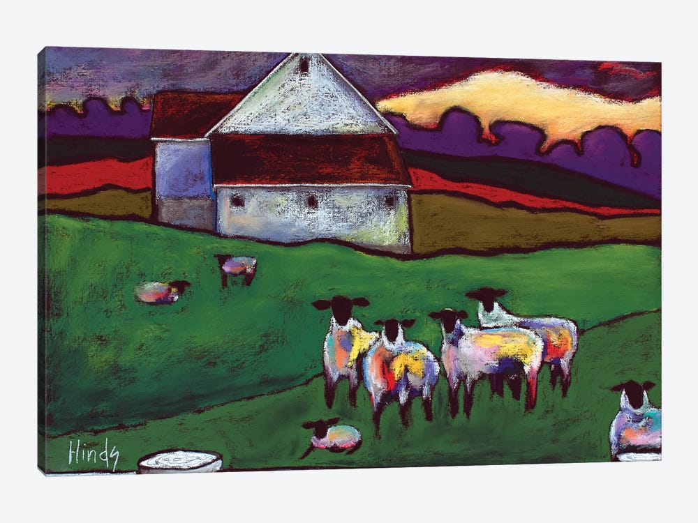 Sheep by David Hinds 1-piece Canvas Art Print