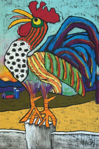 Chickens & Roosters: Sunrise by David Hinds