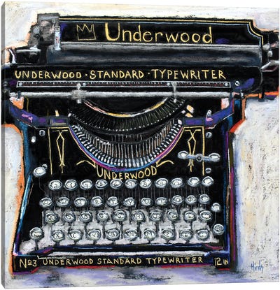 Underwood Standard Typewriter III Canvas Art Print - David Hinds