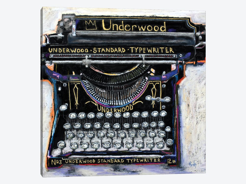 Underwood Standard Typewriter III by David Hinds 1-piece Canvas Art