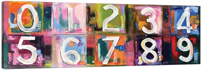 Abstract Numbers Canvas Art Print