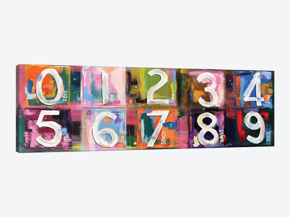 Abstract Numbers by David Hinds 1-piece Art Print