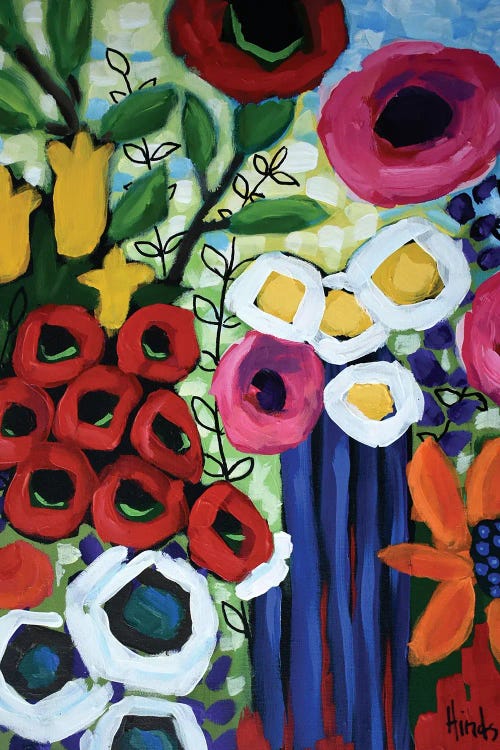 Abstract Flower Garden