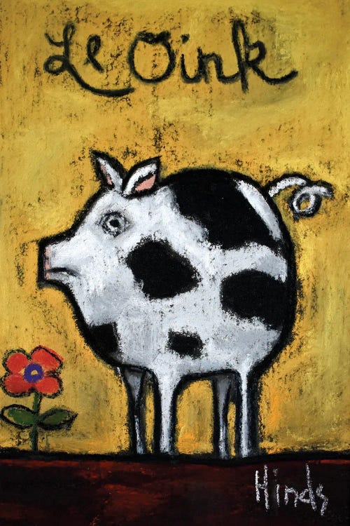 Le Oink by David Hinds wall art