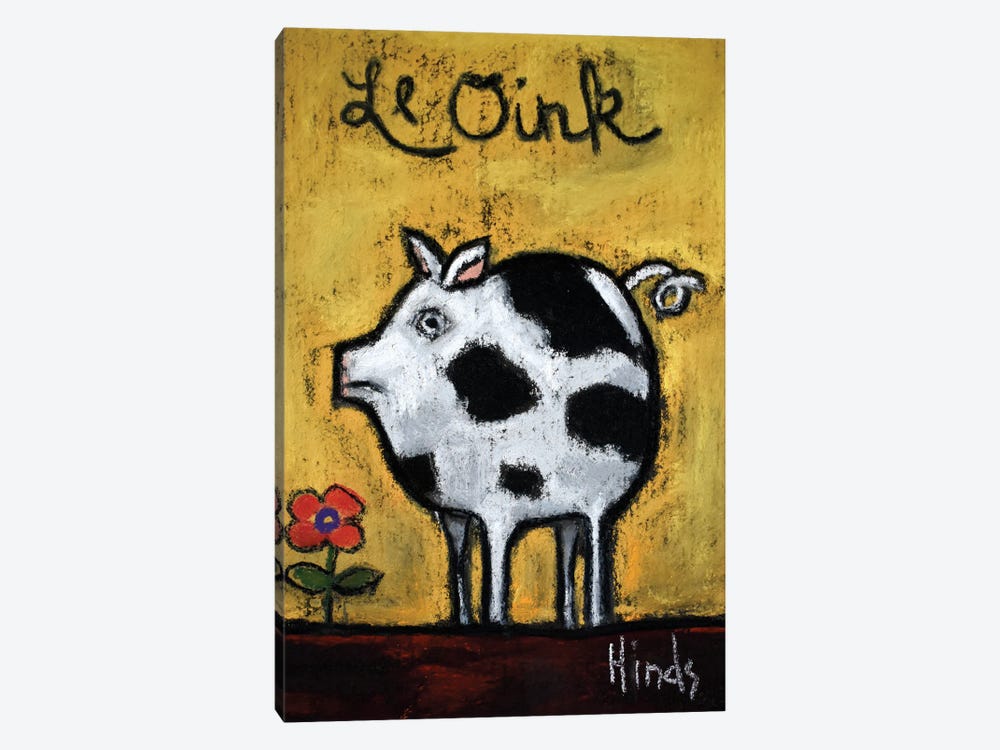 Le Oink by David Hinds 1-piece Canvas Artwork