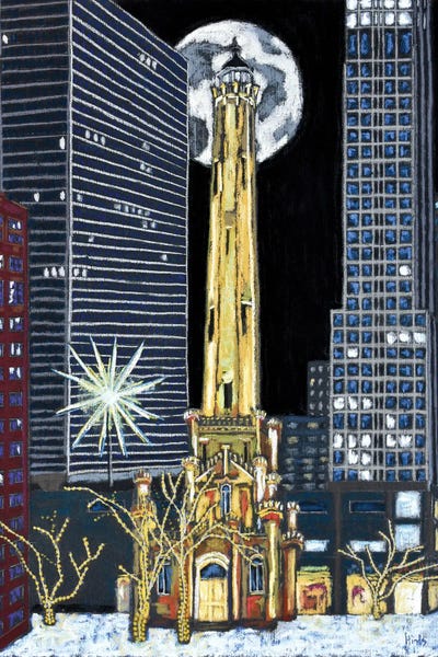 Fine Art Print: Chicago Water Tower by David Hinds
