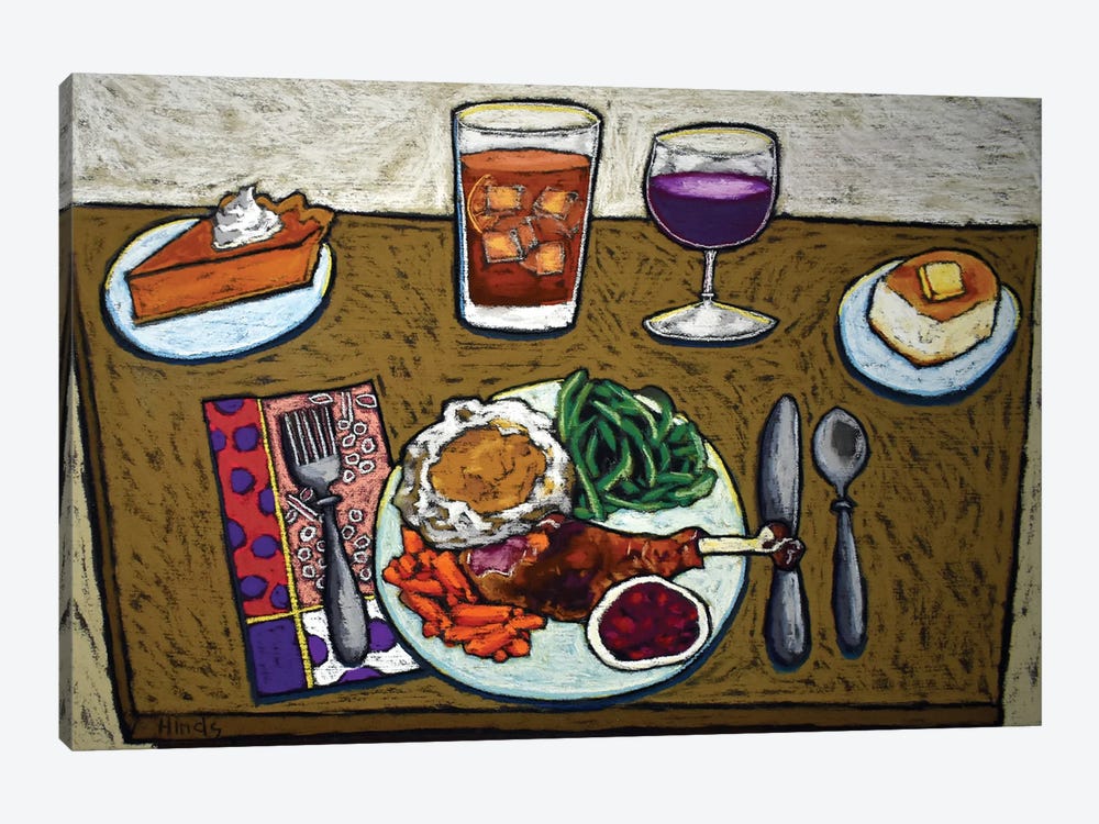 Turkey Leg For One by David Hinds 1-piece Canvas Wall Art
