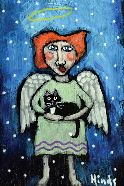 Guardian Angel - X by David Hinds metal wall art