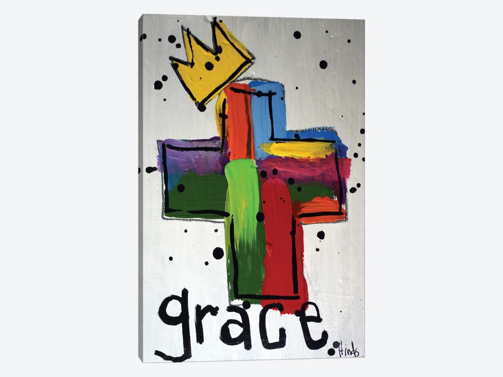 Grace Cross by David Hinds 1-piece Canvas Art