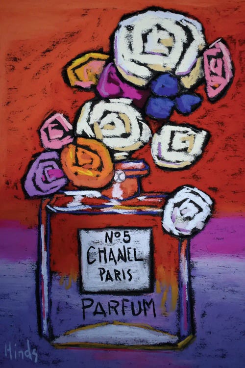 Chanel No 5 III Canvas Art by David Hinds