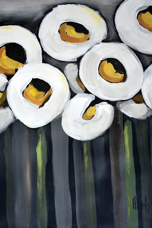 White Poppies by David Hinds wall art