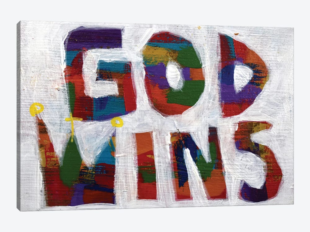 God Wins by David Hinds 1-piece Canvas Print