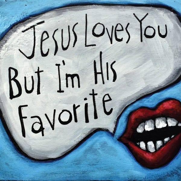 Lips: Jesus Loves You, But by David Hinds
