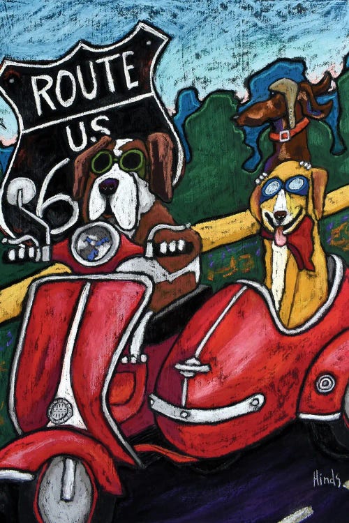 Get Your Kicks On Route 66 II by David Hinds wall art