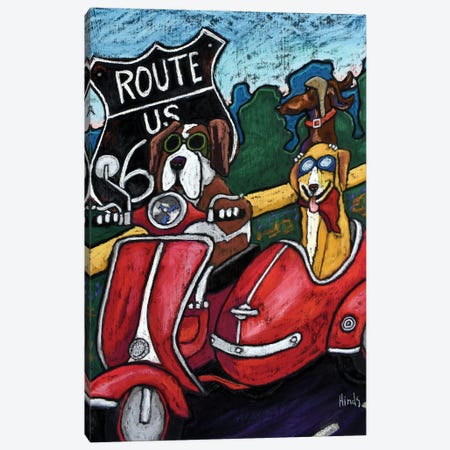 Get Your Kicks On Route 66 II Canvas Print #DHD206} by David Hinds Canvas Art