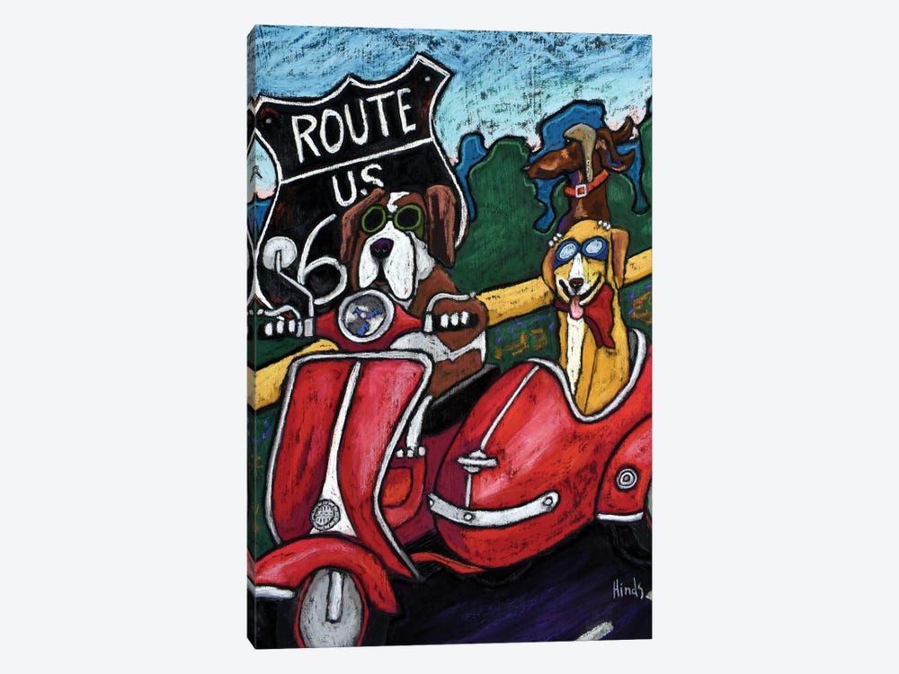 Get Your Kicks On Route 66 II by David Hinds 1-piece Canvas Artwork